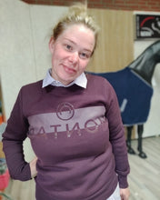 Indlæs billede til gallerivisning Sawyer rubber logo sweatshirt - plum