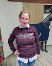 Indlæs billede til gallerivisning Sawyer rubber logo sweatshirt - plum