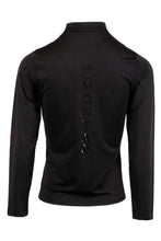 Indlæs billede til gallerivisning Melanie Mon-Tech Polo med Lodret Logo - Sort, med lange ærmer