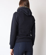 Indlæs billede til gallerivisning Alivia guld logo tape hoody - navy