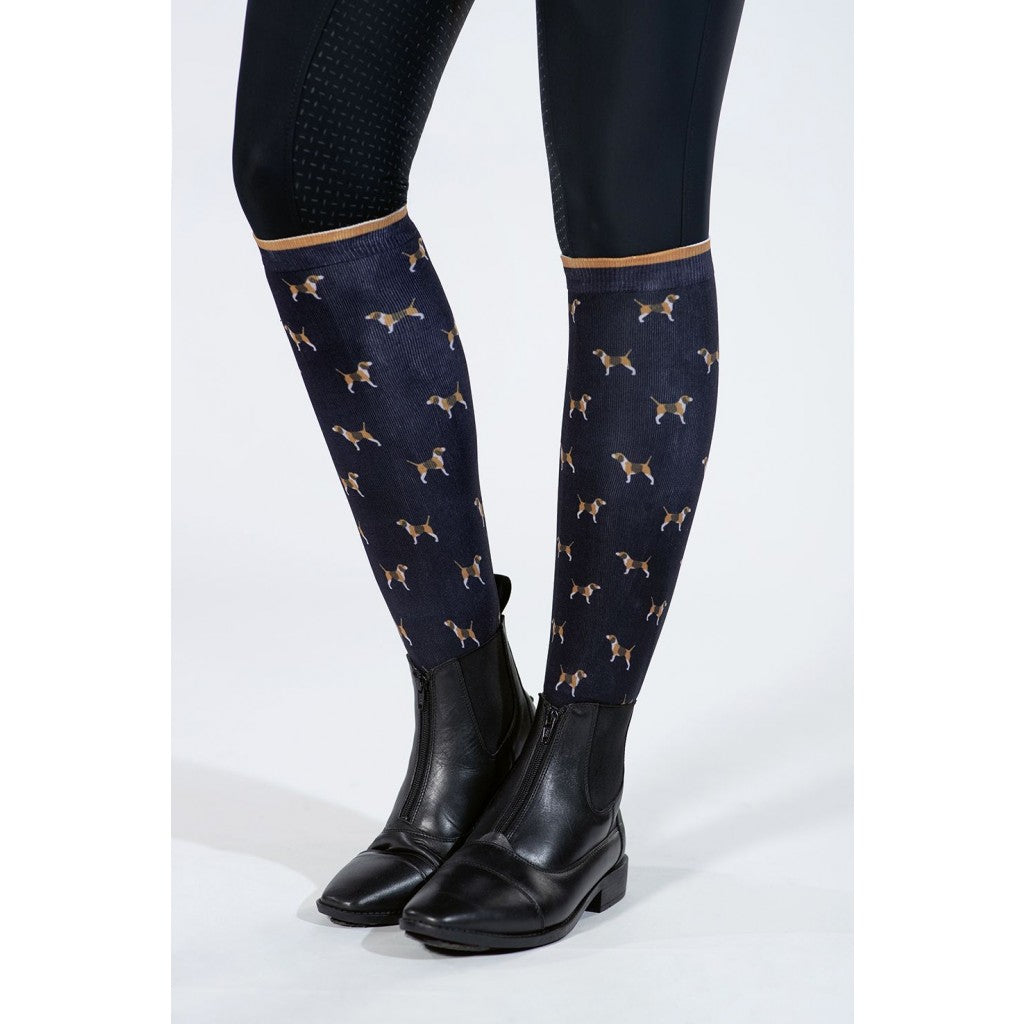 Ridestrømper -Beagle- Navy